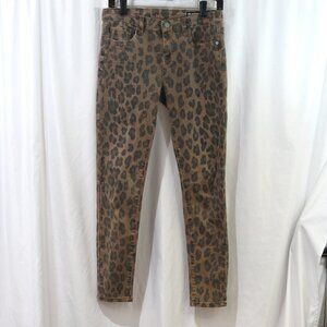Blank NYC Brown Leopard Print Reade Crop Jeans